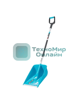 Лопата для уборки снега Palisad LUXE полипропилен, 365х460х1500мм, алюминиевый черенок, ПВХ накладка