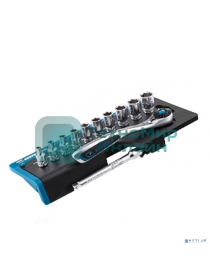 Набор торцевых головок Gross, трещотка 120 зубьев, 12 предметов, 1/4