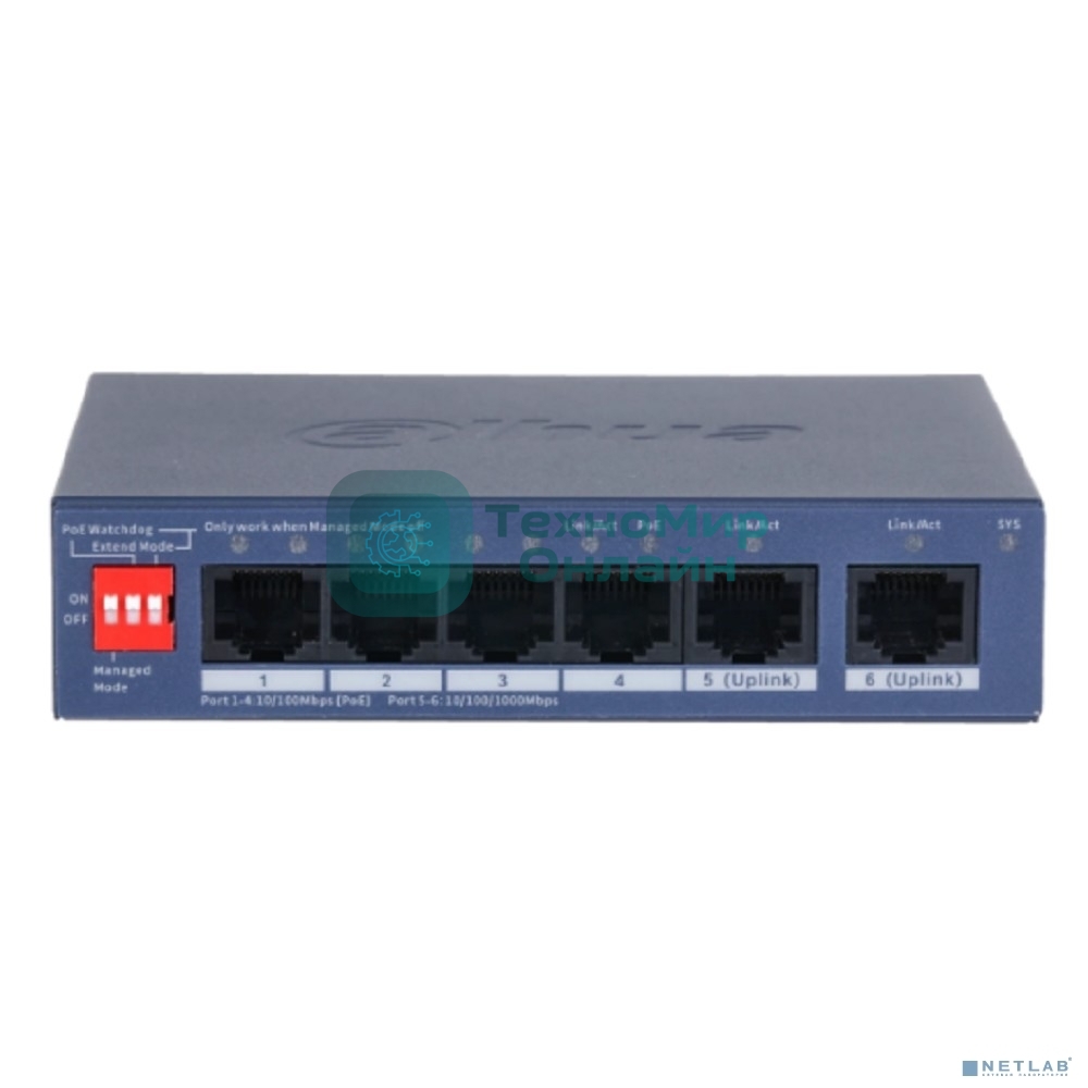 Коммутатор Dahua DH-CS4006-4ET2GT-36