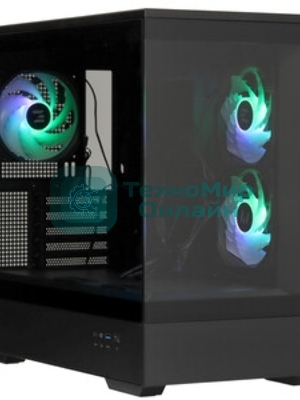 Компьютерный корпус ZALMAN P30 V2, MATX, черный, WINDOW, 2x3.5