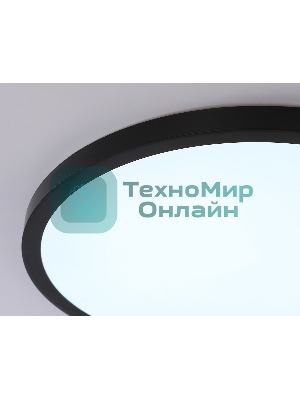 Светильник светодиодный ультратонкий Ambrella light FZ1961 BK черный IP54 40W 5000K D470*15 (Без ПДУ)