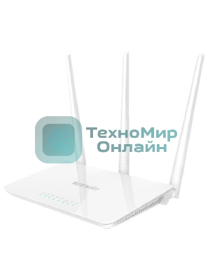 Сетевое оборудование TENDA F3 маршрутизатор 802.11n, до300Мбит/с, 2T2R, LAN: 3х10/100Мбит/с, WAN: 1х10/100Мбит/c, 3 внешние антенны 5дБи.