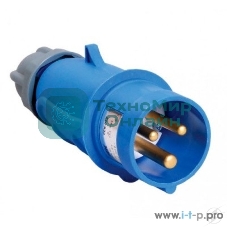 Вилка IEK PSN01-032-3 переносная ССИ-023 32А-6ч/200-250В 2Р + РЕ IP44 MAGNUM IEK
