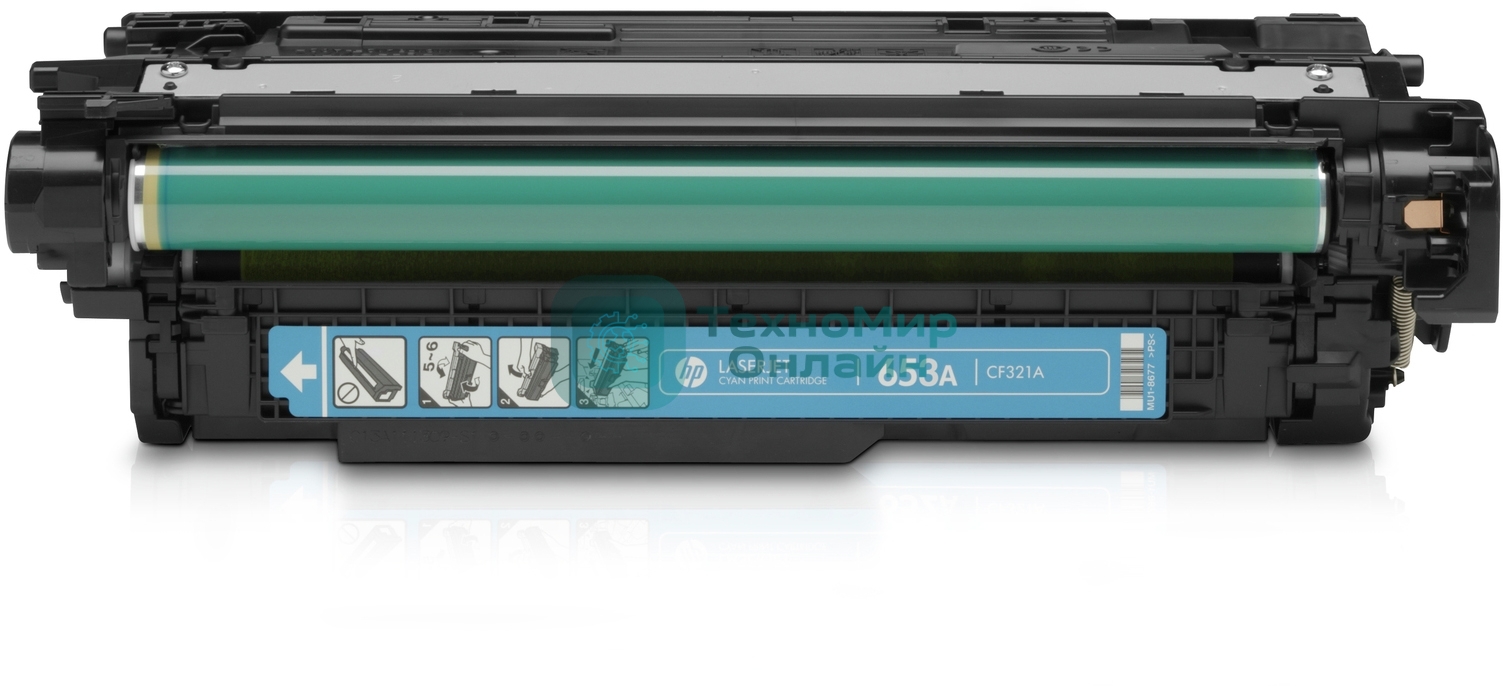 Тонер Картридж HP 653A CF321A голубой для HP MFP M680 (16000 стр.)
