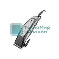 Машинка для стрижки волос Centek CT-2102 (черный/серый) 12 Вт, высококач.сталь, эргоном. дизайн, 4 насадки