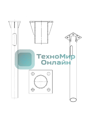 Деталь фундамента закладная для ОГК/ОКК-8.9.10 ОП3ф (0.159-2.0х240х180х4х25) Пересвет В00000210