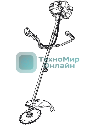 Бензокоса ЗУБР КРБ-2500-Р, 2.5 кВт / 3.3 л.с., 52 см3, разборная штанга