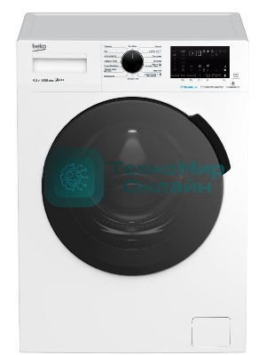 Стиральная машина Beko WSPE6H616W белый, загрузка фронтальная 6,5 кг, 1200 об/мин., класс: А