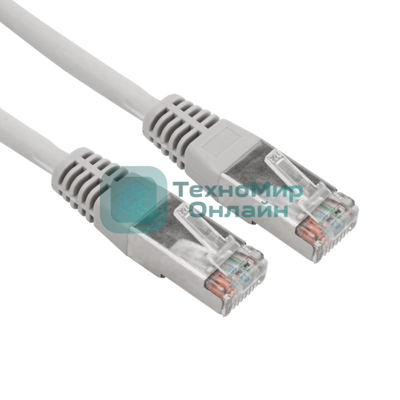Патч-корд F/UTP Rexant cat.5e, RJ45-RJ45, 26AWG, ZH нг(А)-HF, серый, 0,3 м