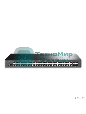 Коммутатор Jetstream 48-port gigabit L2+ managed switch with 4-gigabit uplink ports, 48 10/100/1000Mbps RJ-45 port, 4 1000Mbps SFP slots
