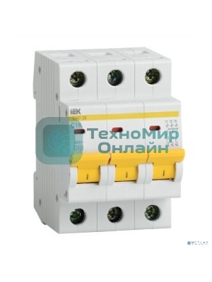 Выключатель автоматический модульный 3п C 25А 4.5кА ВА47-29 IEK MVA20-3-025-C