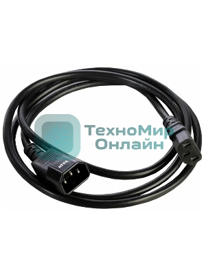 Шнур питания NTSS NTSS-PC13141 C13-С14 проводник.:3x0.75мм2 1м 220В 10А черный