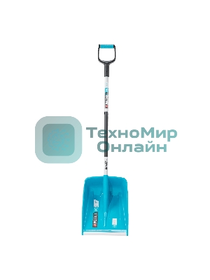 Лопата для уборки снега Palisad LUXE полипропилен, 365х460х1500мм, алюминиевый черенок, ПВХ накладка