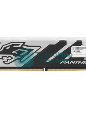 Оперативная память Apacer Panther RGB, DDR5, 16GB (1x16GB), 6000 MHz, CL40, с радиатором, черно-серый, RGB