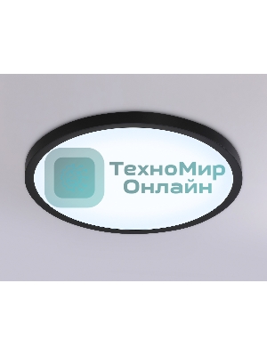 Светильник светодиодный ультратонкий Ambrella light FZ1961 BK черный IP54 40W 5000K D470*15 (Без ПДУ)