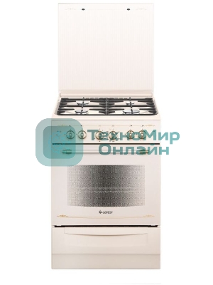 Плита газовая Gefest ПГ 6100-02 0182 бежевый, конфорок 4 шт, духовка 52 л, 60 см x 85 см x 60 см