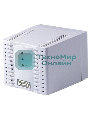Стабилизатор напряжения Powercom Voltage Regulator, 3000VA, White, Schuko