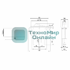 Выключатель клавишный Rexant 250V 15А (3с) ON-OFF зеленый с подсветкой