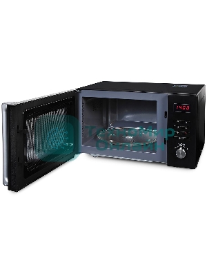 Микроволновая печь Hyundai HYM-M2062 черный, 23 л, 800 Вт, переключатели - кнопки, поворотный механизм