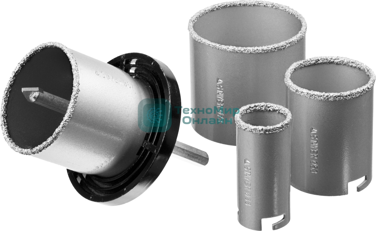 Набор STAYER PROFESSIONAL 33345-H6 коронки d33-73мм