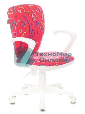 Кресло Бюрократ KD-W10AXSN малиновый, ткань, 120 кг