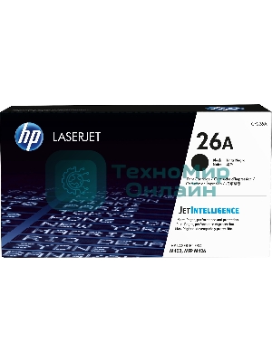 Тонер Картридж HP 26A CF226A черный для HP LJ Pro M402/M426 (3100 стр.)