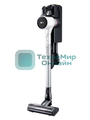 Пылесос вертикальный LG A9N-PRIME белый, питание от аккумулятора, 160 Вт, уборка сухая, пылесборник 0.44 л, работа от АКБ max 50 мин