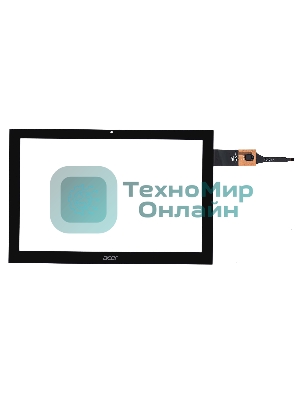 Сенсорное стекло (тачскрин) для Acer Iconia One 10 B3-A40 FHD, черное
