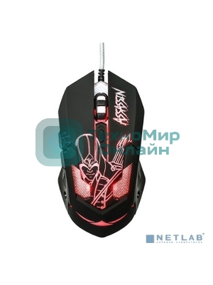 Мышь проводная Qumo Dragon War Assassin M33 черный, 3200 dpi, USB, кнопки - 6