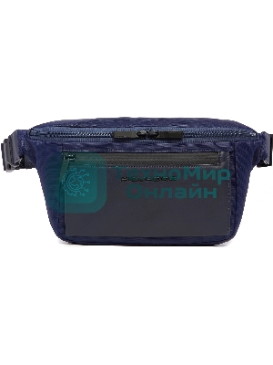 Сумка на пояс Piquadro Orion CA2174S136/BLU синий ткань/натур.кожа
