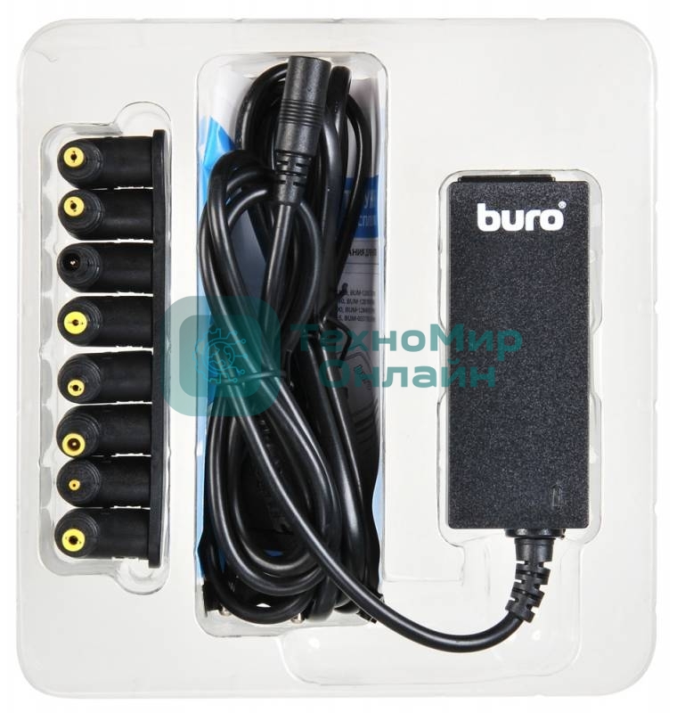 Блок питания Buro автоматический 40W 9.5V-20V 8-connectors от бытовой электросети LED индикатор