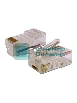 Коннектор медный LANMASTER TWT-PL45-8P8C UTP RJ45 cat.5e (упак.: 100 шт)