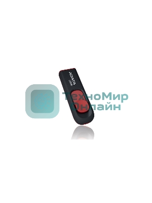 Флешка USB ADATA С008 (AC008-32G-RKD), 32Gb, USB 2.0, R/W 15/5, черный/красный