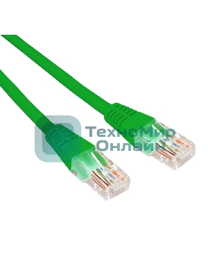 Патч-корд U/UTP Rexant cat.5e, RJ45-RJ45, 26AWG, ZH нг(А)-HF, зеленый, 5 м