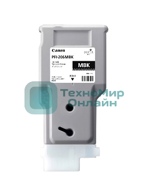 Картридж струйный PFI-206MBk (5302B001), для Canon iPF6400/6450, Черный Матовый, 300ml