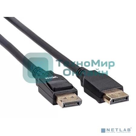 Кабель соединительный DisplayPort v2.1 40Gbps, 8K@60Hz, 2 м, медь, VCOM CG651-2.0