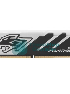 Оперативная память Apacer Panther RGB, DDR5, 16GB (1x16GB), 6000 MHz, CL40, с радиатором, черно-серый, RGB