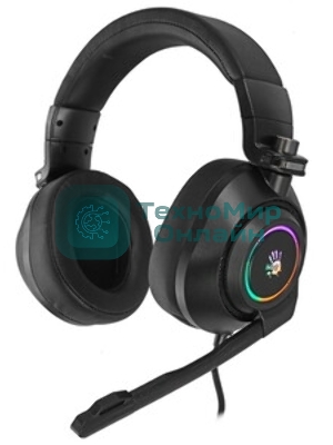 Гарнитура Bloody G580 чёрный, проводная, подсветка