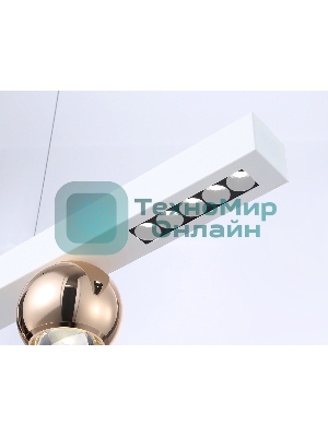 Светильник подвесной светодиодный FL5955 WH/GD белый/золото 4200K 18W 1000*70*1200 (Без ПДУ)