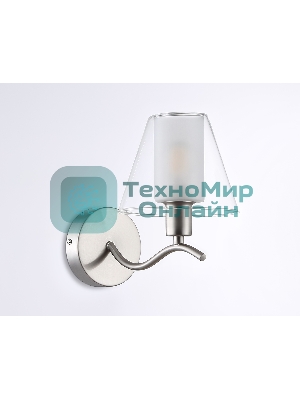 Настенный светильник Ambrella light LH57085 SN/FR никель/белый матовый E14 max 40W 230*140*200
