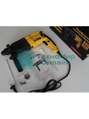 Перфоратор KOLNER KRH 820H (820 Вт, SDS+, 2,5Дж,1150 об/мин, 3 режима, макс.диам.сверл(бетон) 26мм, ПВХ кабель 2м.)