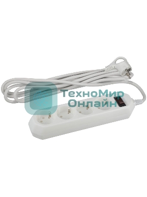 Сетевой фильтр ЭРА USF-M-4es-1.5m-W, 1.5м, белый б0019741
