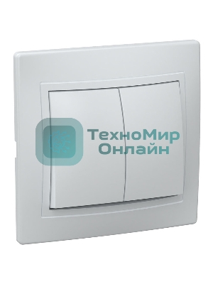 Выключатель IEK EVK20-K01-10-DM ВС10-2-0-КБ 2кл 10А КВАРТА (белый)