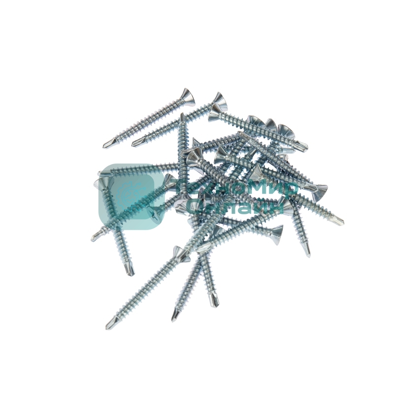 Саморез оконный Kranz сверло, 3.9х32, белый цинк, упаковка поставщика (9 000 шт.)