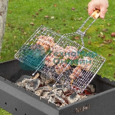 Решетка-гриль Sparta 220х340 мм, хромированная