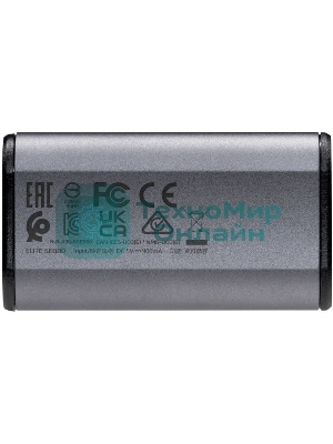 Внешний SSD ADATA Elite SE880, 2TB, USB 3.2 Gen 2x2 Type-C, R/W 2000/2000, серый