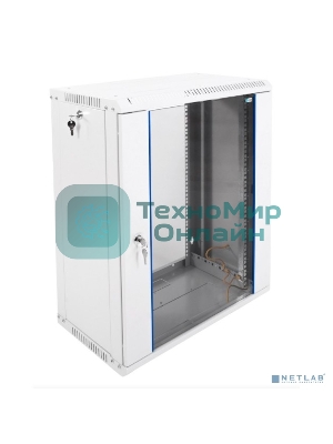 Шкаф телеком. настенный разборный 15U (600х350) дверь стекло (ШРН-Э-15.350) (1 коробка)