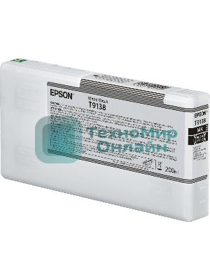 Картридж струйный Epson T9138 (C13T913800) матовый черный (200 мл) для SureColor SC-P5000, SC-P5000V