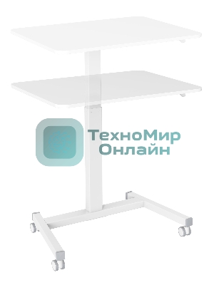 Стол для ноутбука Cactus VM-FDS102 столешница МДФ белый 80x60x122см (CS-FDS102WWT)