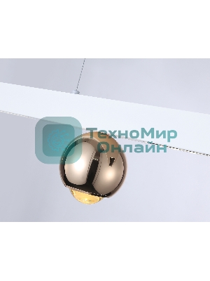 Светильник подвесной светодиодный FL5955 WH/GD белый/золото 4200K 18W 1000*70*1200 (Без ПДУ)